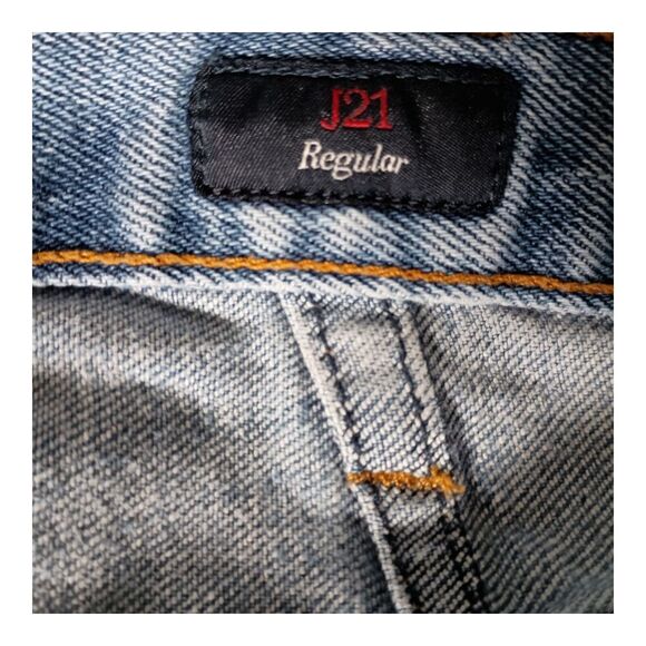 Armani Jeans J21 Regular Button Fly Straight Blue Men's 32x27 - Picture 7 of 12